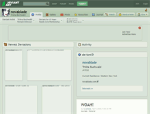 Tablet Screenshot of novablade.deviantart.com