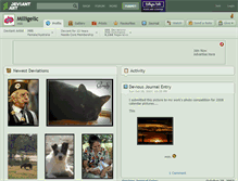 Tablet Screenshot of milligelic.deviantart.com