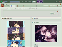 Tablet Screenshot of mikura.deviantart.com