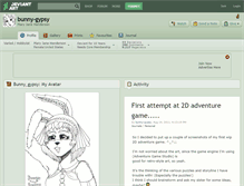 Tablet Screenshot of bunny-gypsy.deviantart.com