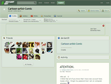 Tablet Screenshot of cartoon-artist-comic.deviantart.com
