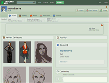 Tablet Screenshot of ms-minerva.deviantart.com