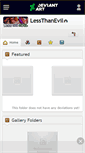 Mobile Screenshot of lessthanevil.deviantart.com