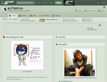 Tablet Screenshot of butterfly65.deviantart.com