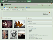 Tablet Screenshot of maggotxmosh.deviantart.com