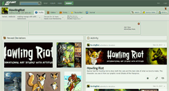 Desktop Screenshot of howlingriot.deviantart.com