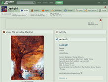 Tablet Screenshot of lupingirl.deviantart.com