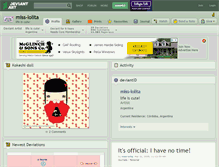Tablet Screenshot of miss-lolita.deviantart.com