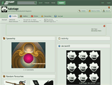 Tablet Screenshot of kabotage.deviantart.com