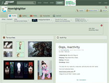 Tablet Screenshot of moonlightglitter.deviantart.com