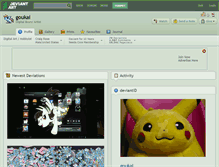Tablet Screenshot of goukai.deviantart.com
