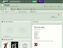 Tablet Screenshot of minarae.deviantart.com