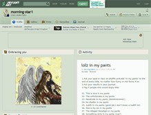 Tablet Screenshot of morning-star1.deviantart.com