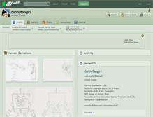 Tablet Screenshot of dannyfangirl.deviantart.com