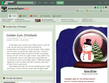 Tablet Screenshot of amandataylor.deviantart.com