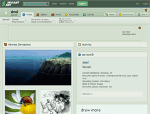 Tablet Screenshot of dmd.deviantart.com
