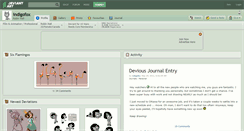 Desktop Screenshot of indigofox.deviantart.com