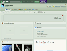 Tablet Screenshot of missarmani.deviantart.com
