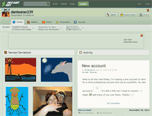 Tablet Screenshot of dantearan239.deviantart.com