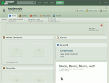 Tablet Screenshot of isaydanceplz.deviantart.com