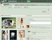 Tablet Screenshot of fantom89.deviantart.com