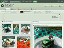 Tablet Screenshot of blackhallow7.deviantart.com