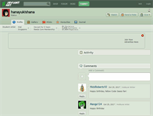Tablet Screenshot of hanayukishana.deviantart.com