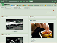 Tablet Screenshot of madpiano.deviantart.com