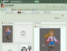 Tablet Screenshot of cherryhobbit.deviantart.com
