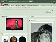 Tablet Screenshot of karenc.deviantart.com