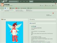 Tablet Screenshot of junkauge.deviantart.com