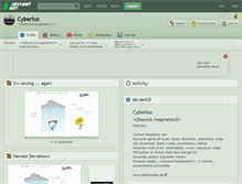 Tablet Screenshot of cyberius.deviantart.com
