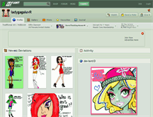 Tablet Screenshot of ladygagaluvr.deviantart.com