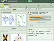 Tablet Screenshot of notmolo.deviantart.com