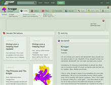 Tablet Screenshot of kroqgar.deviantart.com
