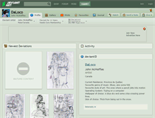 Tablet Screenshot of daloco.deviantart.com