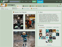 Tablet Screenshot of animegao.deviantart.com