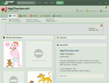 Tablet Screenshot of nigelthornberry69.deviantart.com