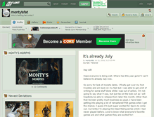 Tablet Screenshot of montyisfat.deviantart.com