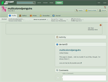 Tablet Screenshot of multicoloredpenguins.deviantart.com