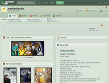 Tablet Screenshot of martianlunatic.deviantart.com