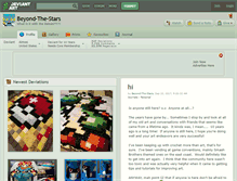 Tablet Screenshot of beyond-the-stars.deviantart.com
