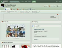 Tablet Screenshot of naruto-ninja-club.deviantart.com