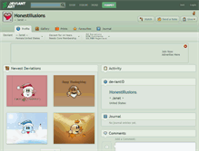 Tablet Screenshot of honestillusions.deviantart.com