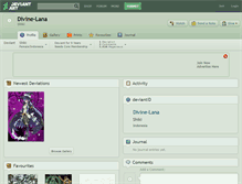 Tablet Screenshot of divine-lana.deviantart.com