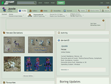 Tablet Screenshot of jyxxie.deviantart.com