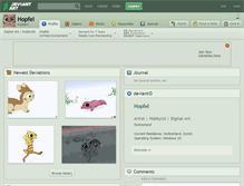 Tablet Screenshot of hopfel.deviantart.com