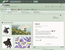 Tablet Screenshot of inubiko.deviantart.com