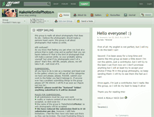 Tablet Screenshot of makemesmilephotos.deviantart.com