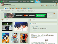 Tablet Screenshot of airgearclub.deviantart.com